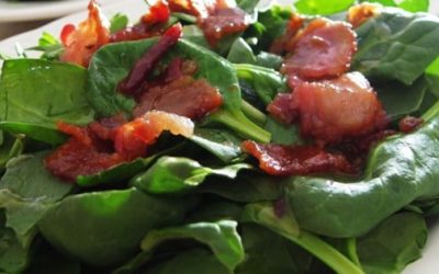 Spring Greens & Hot Bacon Dressing