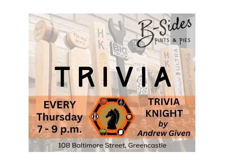 Trivia Night at B-Sides Pints & Pies, Greencastle