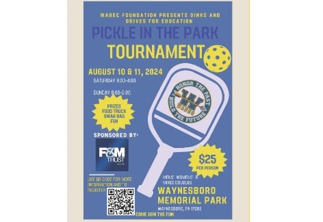 Waynesboro Areas Business Education Community Foundation | Pickle In The Park Tournament, Waynesboro Memorial Park