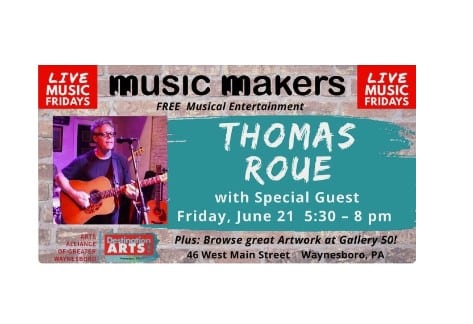 Thomas Roue | Live Music Fridays at Music Makers, Waynesboro