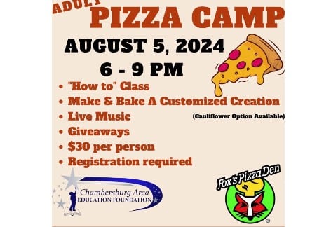 Adult Pizza Camp | Chambersburg Area Education Fountain, Chambersburg