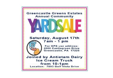 Greencastle Greens Estates Annual Community Yard Sale