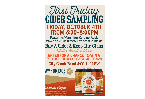 First Friday “Cider Sampling” | John Allison Public House, Greencastle