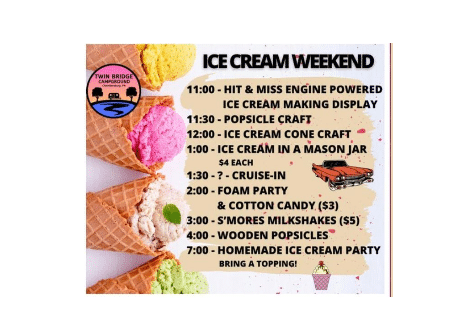 Ice Cream Weekend | Twin Bridge Campground, Chambersburg