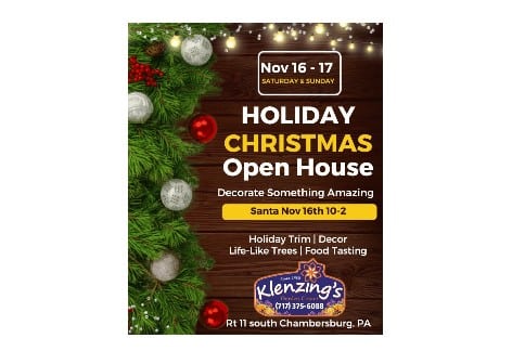 Klenzing’s Garden Center Holiday Open House, Chambersburg