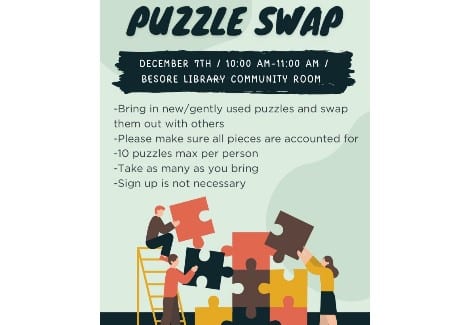 Puzzle Swap | Lilian Besore Memorial Library Community Room, Greencastle