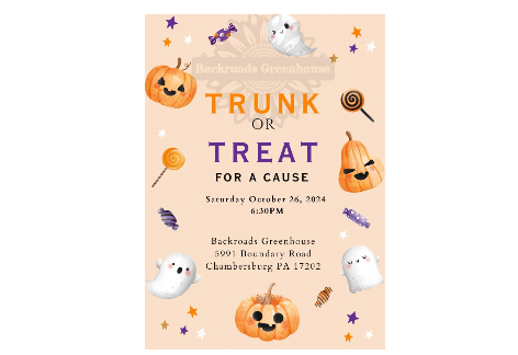 Trunk or Treat for a Cause | Backroads Greenhouse, Chambersburg