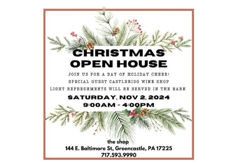 Christmas Open House | the Shop, Greencastle