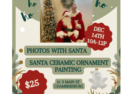 Photos with SANTA & Ornament Painting | Hammer & Stain, Chambersburg